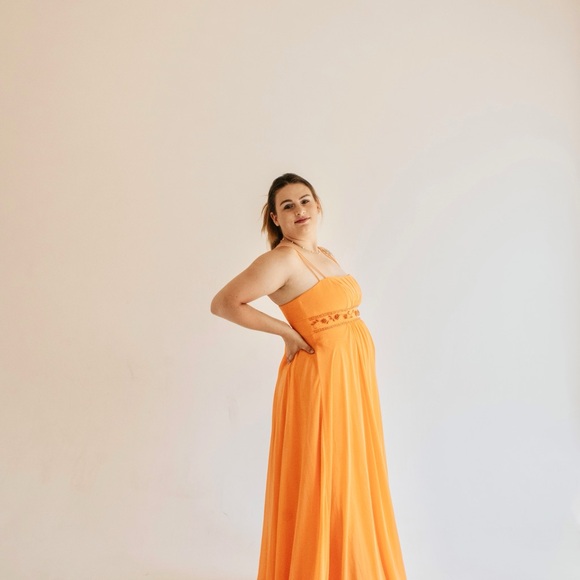 Dresses & Skirts - Vibrant Orange Maxi Dress